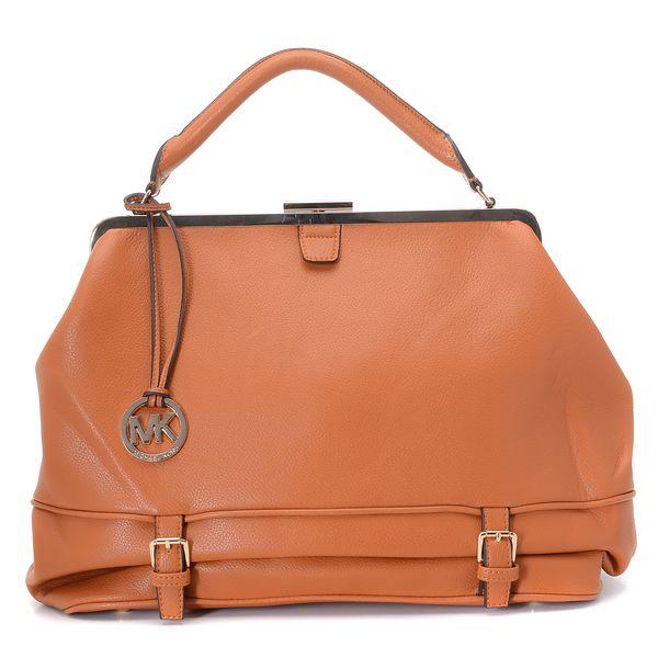 michael kors littleton frame satchel cinnamon grus lær På Salg Rabatt x3n5l